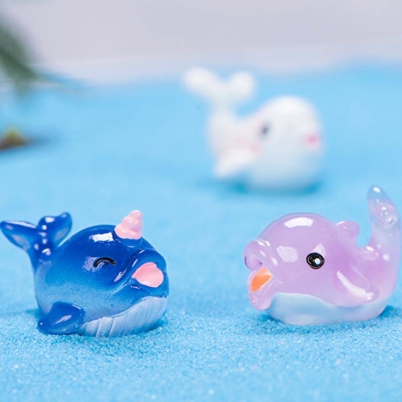 2 Tượng Cá Biển Mini Trang Trí Tiểu Cảnh