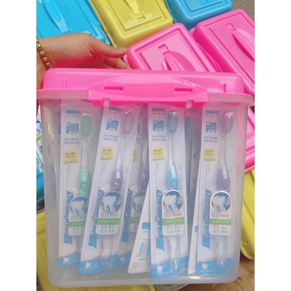 Bàn chải đánh răng lông mềm Hàn Quốc than hoạt tính xịn sò
