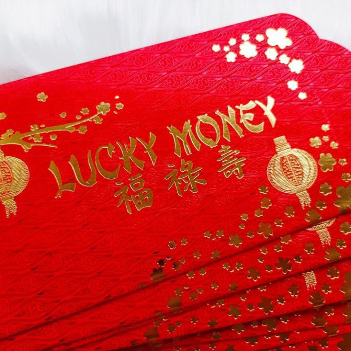 Bao Lì Xì Cao Cấp: Hồng Bao Lucky Money Ép Kim Sang Trọng. Thích Hợp Biếu, Tặng, Lì Xì Tết.
