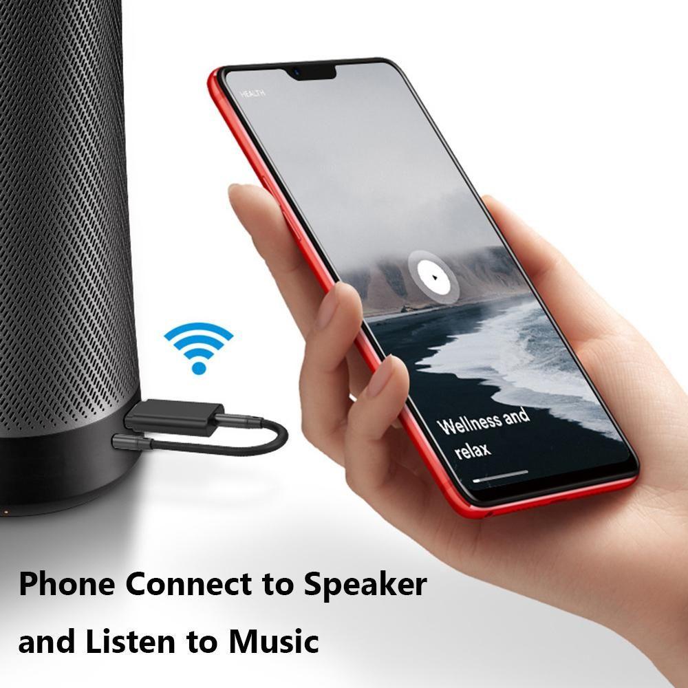 Usb Nhận Tín Hiệu Bluetooth 5.0 Kèm Dây Cáp Âm Thanh 3.5mm