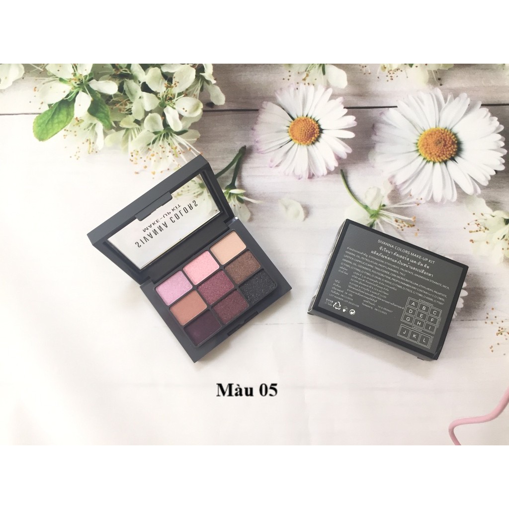 SALE HÀNG CẬN DATE - SÉT PHẤN MẮT VÀ SON MÔI SIVANNA COLORS MAKE UP KIT