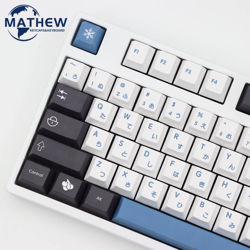 Keycaps Cherry Profile Arctic cho bàn phím cơ 139 Phím PBT 61 / 68 / 71 / 84 / 87 / 100M chất lượng cao