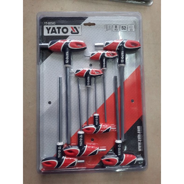 Bộ lục giác chữ T 8 chi tiết Yato YT-05583, hàng chính hãng Yato