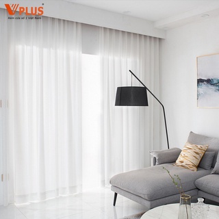 Rèm Cửa   Voan Trắng Trơn Vplus - Chất Liệu Mềm Mại -Trang Trí Căn Phòng Tươi Sáng - Giá Tại Xưởng