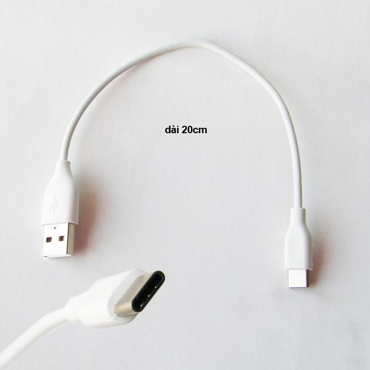 Cáp ngắn 20cm micro usb , type C