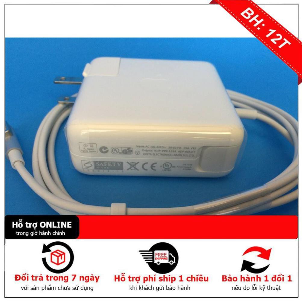 [BH12TH] CỤC SẠC ZIN DÙNG CHO MACBOOK PRO 13 13&quot; 2009 2010 2011 2012 60W MS1 MAGSAFE 1