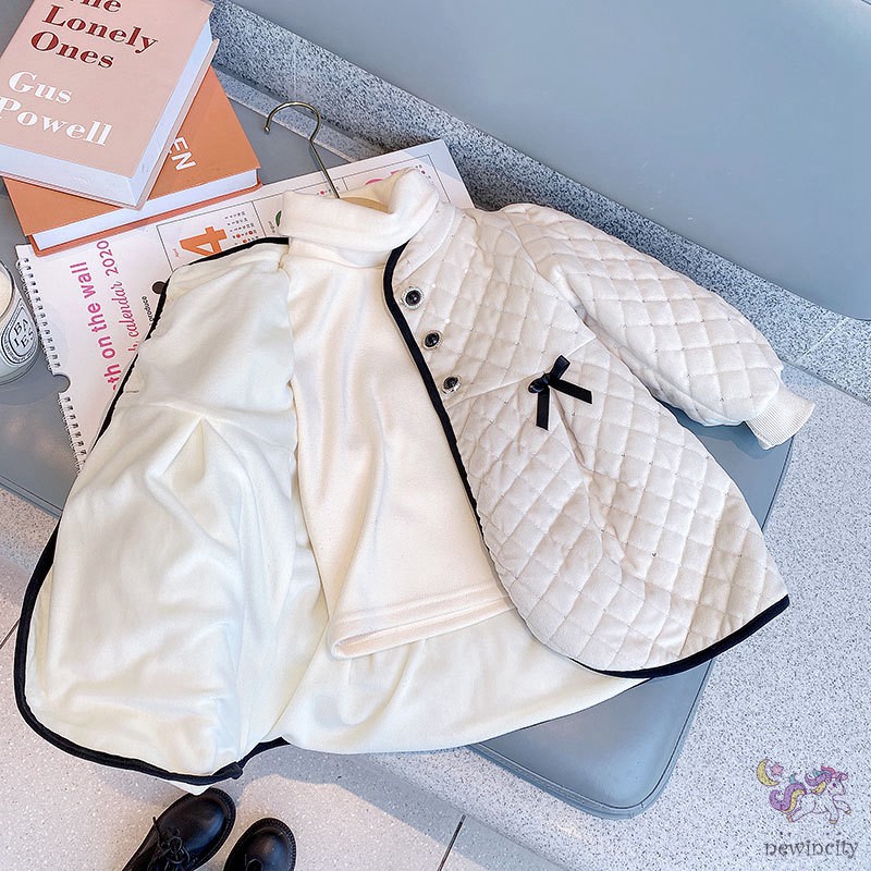 Áo khoác lông phong cách Hàn Quốc xinh xắn cho bé