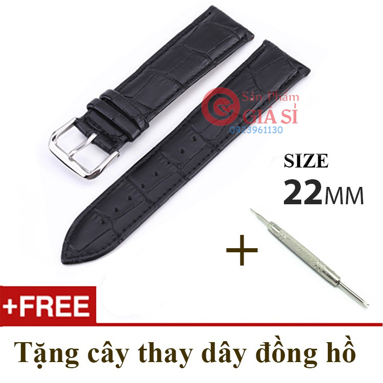 Dây đồng hồ da cao cấp SIZE 22mm ❤️freeship❤️