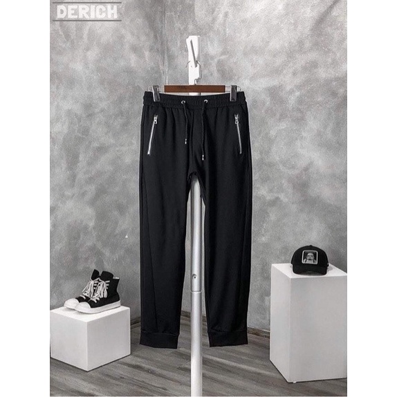 Quần Jogger Nam Nữ thun Poly NANU WEAR khóa kim loại phong cách đường phố DX - 166