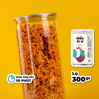 Khô gà bơ tỏi đặc biệt | 300g | Ăn vặt Tiểu Trư Snacks Hà Nội ngon rẻ