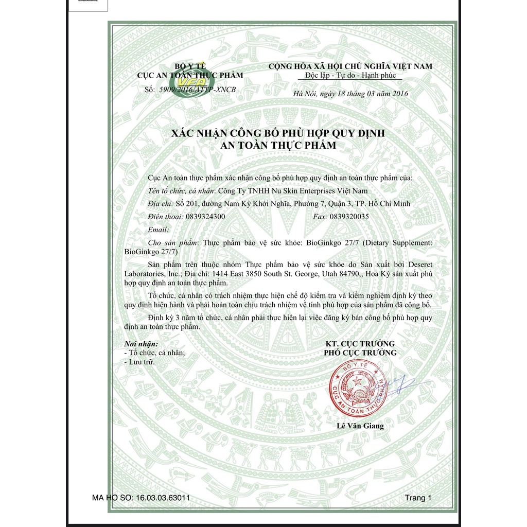 Bổ sung trí não bioginkgo 27/7