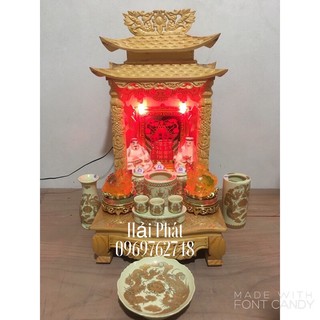 ( Hỗ Trợ Vận Chuyển) Combo Bộ Ban Thờ Thần Tài 36 Hải Phát