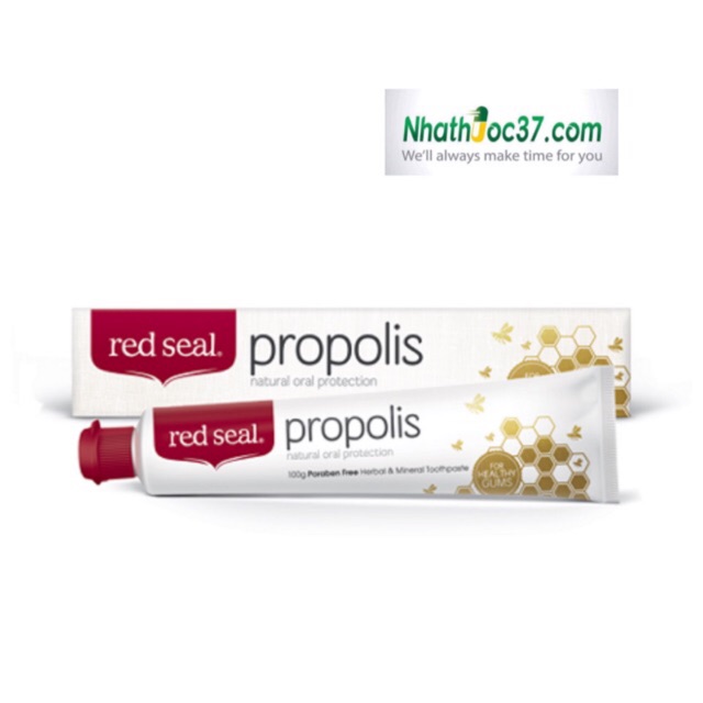 Kem đánh răng red seal Propolis 100g, Hết nhiệt miệng, hết viêm lợi và chảy máu chân răng, Chính hãng Úc