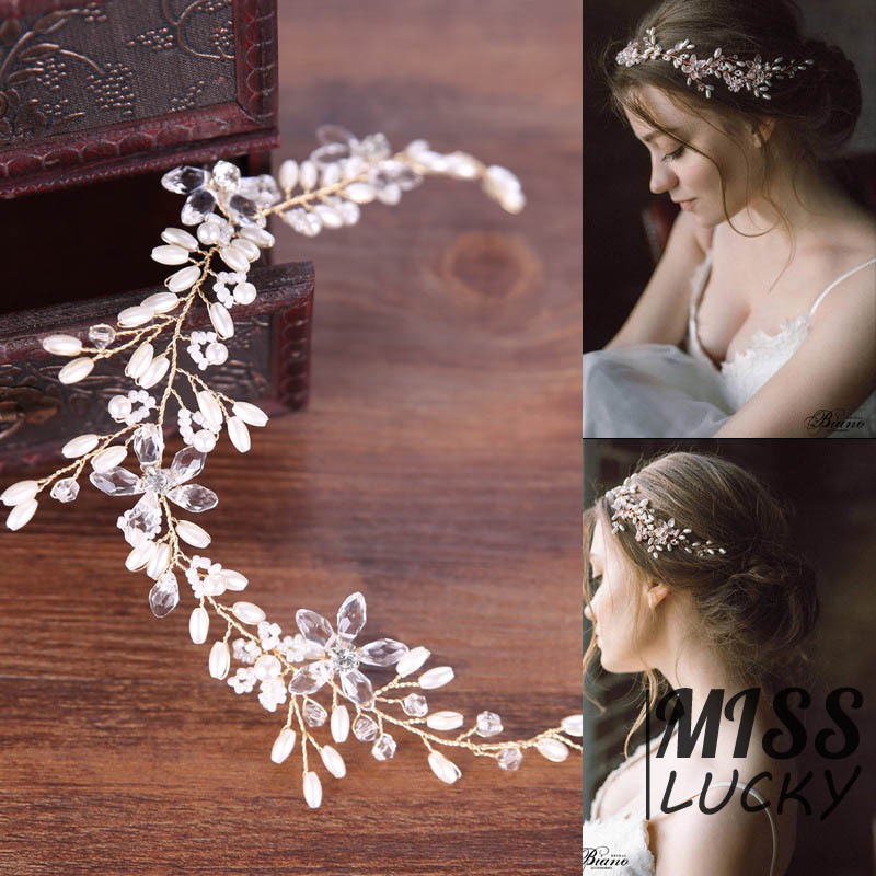 Ghim cài tóc đính đá xinh xắn dành cho cô dâu