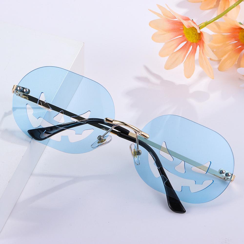 Kính Mát Gọng Oval Hình Bí Ngô Vui Nhộn