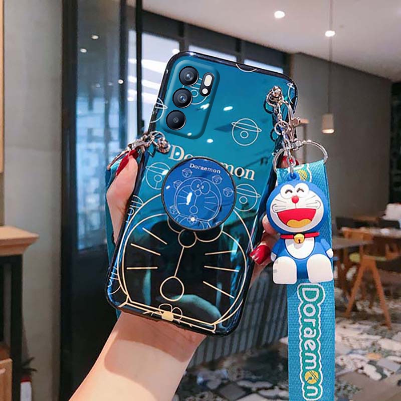 Ốp Điện Thoại Họa Tiết Hoạt Hình Doremon Dễ Thương Cho OPPO Reno6 Reno5 pro 5g Reno4 Reno3 pro Reno2 F OPPO Reno6 pro