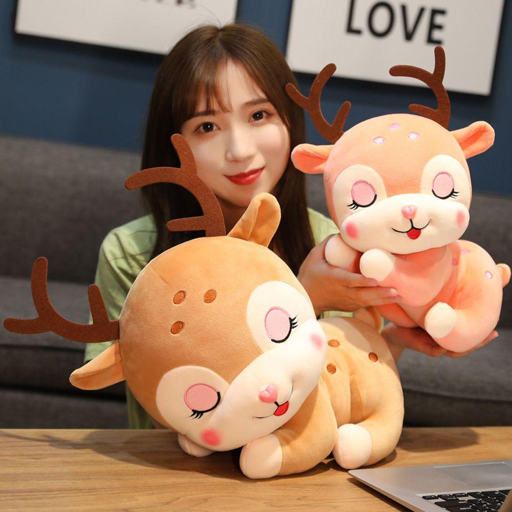 Đồ chơi nhồi bông Hình Hươu Cao Cổ Đáng Yêu Trang Trí Nhà Cửa