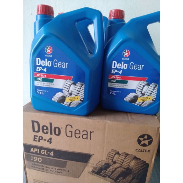 Dầu hộp số sàn ô tô cao cấp chính hãng CALTEX Delo® Gear EP-4 SAE 90