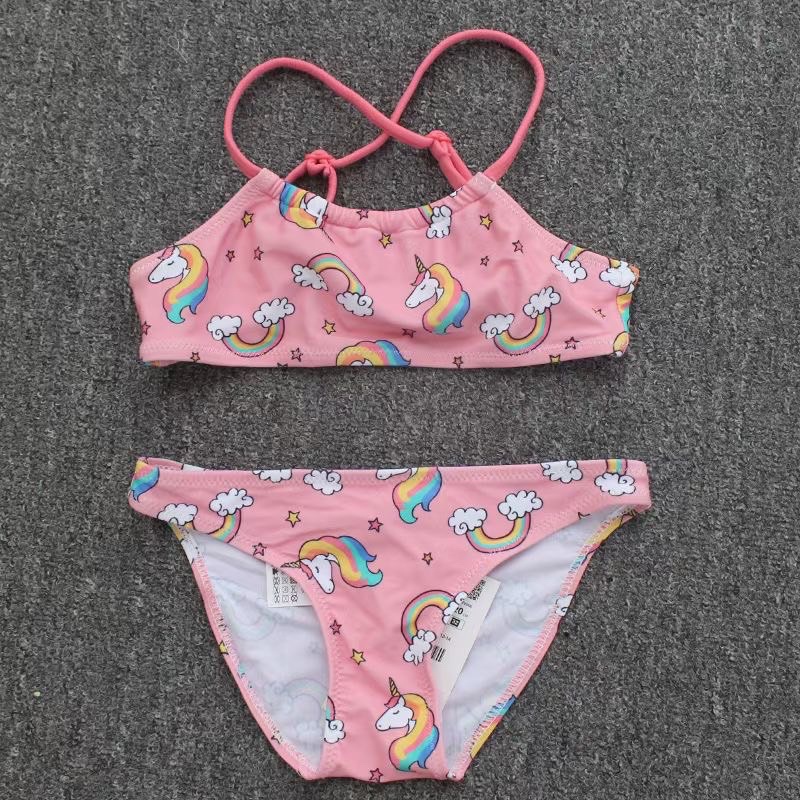 Set bơi unicorn bé gái hồng