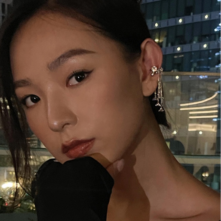 (Gói đơn) Kẹp tai thời trang nữ Bông tai kẹp tua kim cương