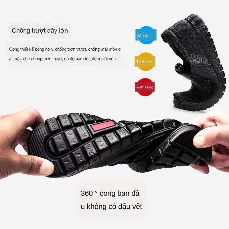 mùa thu thoáng khí đế mềm kinh doanh giản dị bố trung niên
