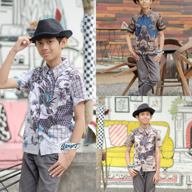 Áo Sơ Mi batik Cho Bé Từ 2-12 Tuổi