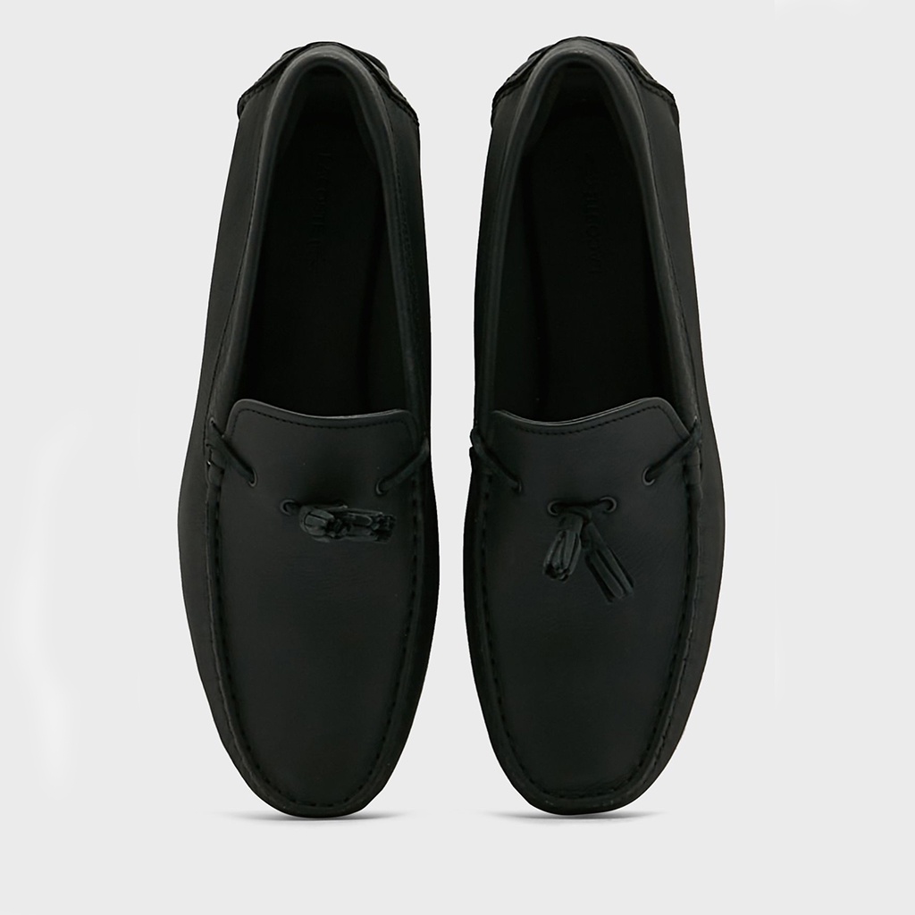 Giày lười nam Lacoste Piloter Tassel 0121 - Đen