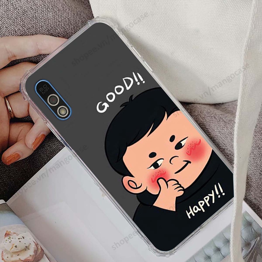 Ốp lưng Vsmart Bee / Bee 3 in hình happy nice, bé gấu đáng yêu