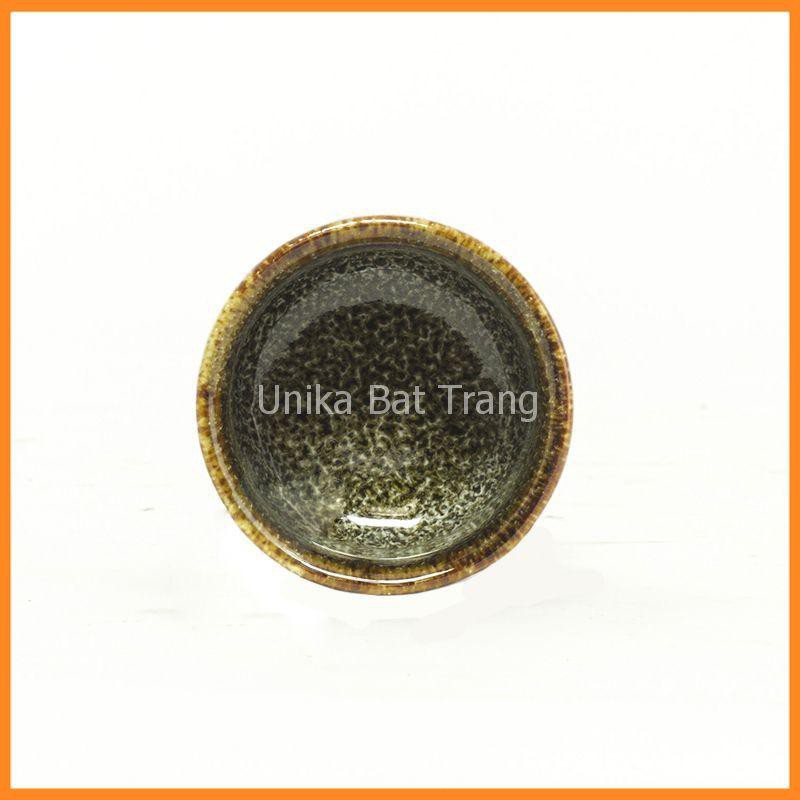 Bộ Bình Và Chén Rượu Sake Men Gấm Vàng
