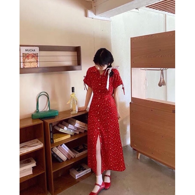 Váy đỏ dài - HÀNG ORDER