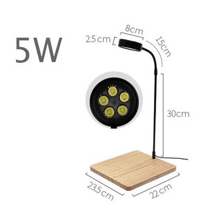 Đèn led kệ gỗ 5w - đèn led thủy sinh 5w