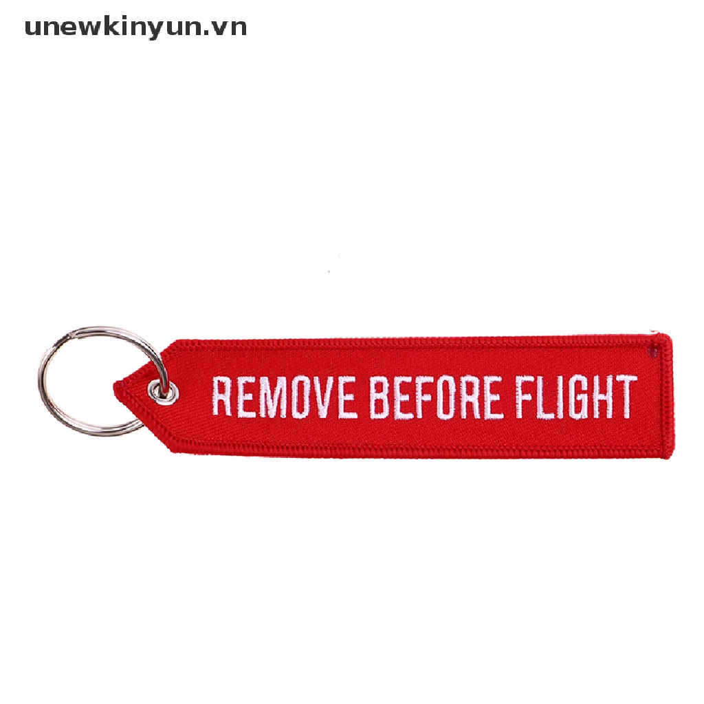 Dây Móc Khóa In Chữ Remove Before Flight Độc Đáo Tiện Dụng