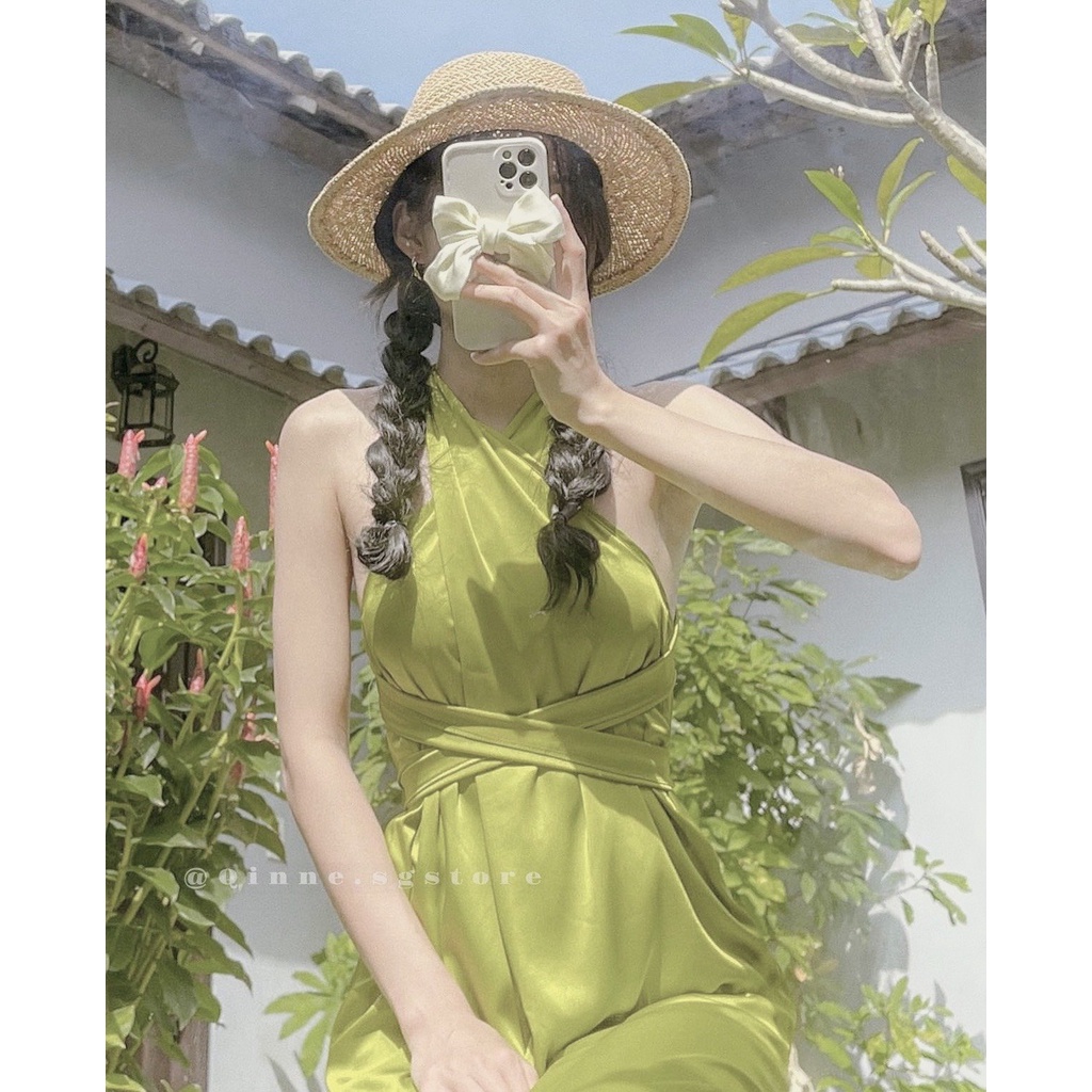 Váy yếm maxi vặn thừng cực xinh