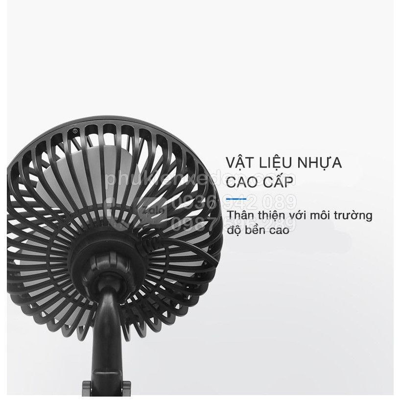 Quạt gió đơn mini 12v-24v cắm cổng USB dùng cho Văn Phòng, Gia đình, Xe hơi, Ô tô quạt chạy cực êm với 3 mức số