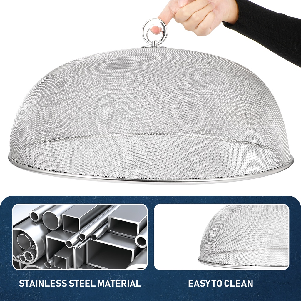 Lồng Bàn Lưới Inox Đậy Thức Ăn Chống Nhiễm Trùng Bảo Vệ Thức Ăn Khi Đi Dã Ngoại
