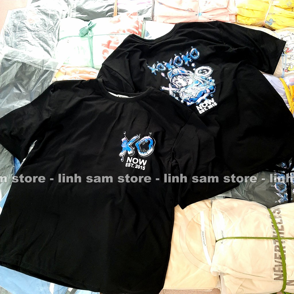 Áo thun tay lỡ nam nữ SAM CLO phông form rộng Unisex, mặc cặp, nhóm, lớp in hình cô gái chữ NOW CARO XO | BigBuy360 - bigbuy360.vn