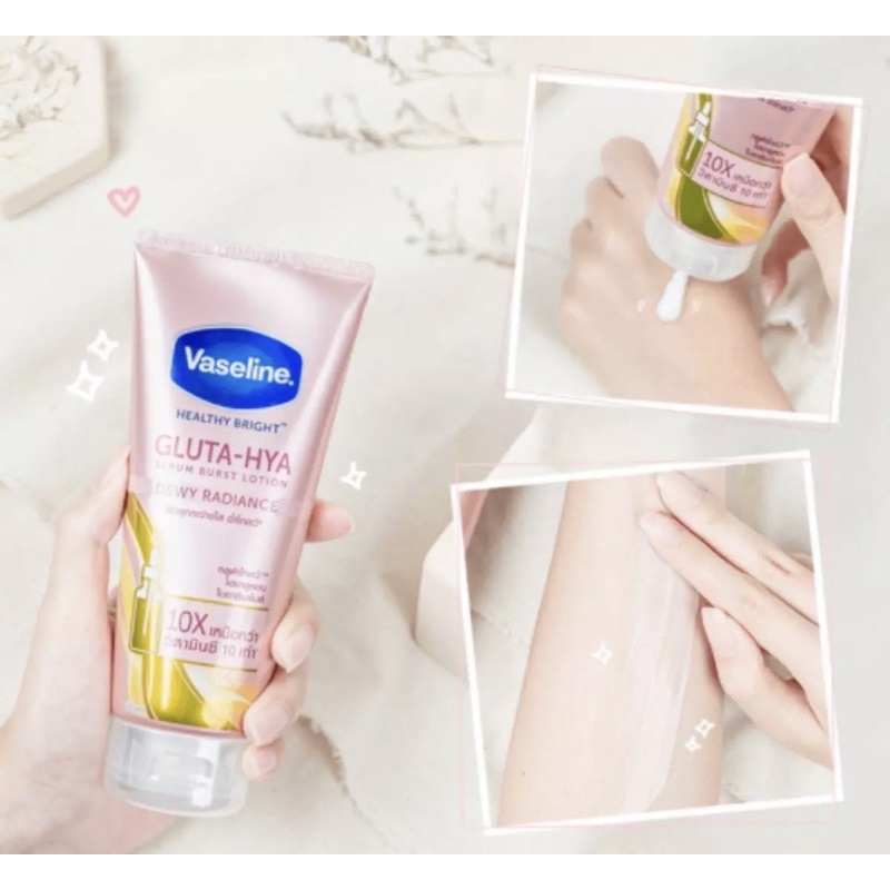 SỮA DƯỠNG THỂ VASELINE HEALTHY BRIGHT GLUTA HYA SERUM 10X THAI LAN 330ml