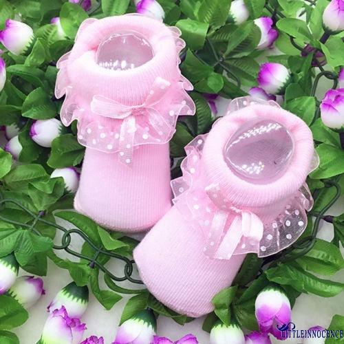 Vớ Cotton Phối Ren Xinh Xắn Dành Cho Bé Gái