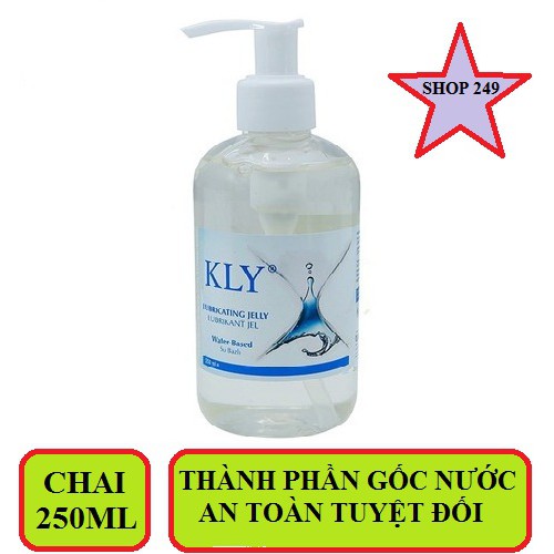 (Chính hãng) Gel bôi trơn Gốc Nước KLY 250ml - Thổ Nhỹ Kỳ