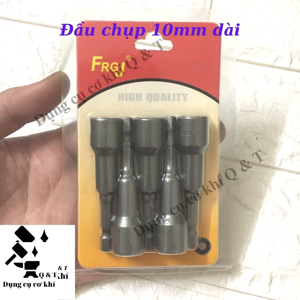 Đầu siết bulong , Đầu bắn tôn 8mm 10mm chuôi lục giác