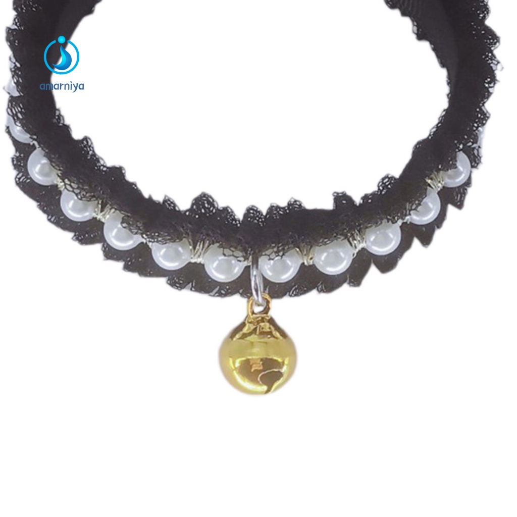 Vòng Cổ Choker Đính Ngọc Trai Nhân Tạo Siêu Nhẹ Thời Trang Cho Cún Cưng