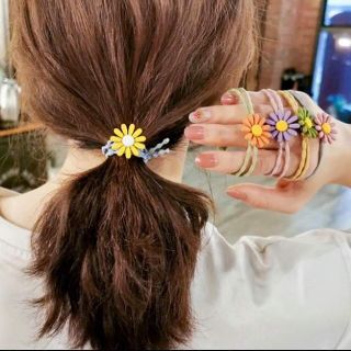 Dây cột tóc hình hoa cúc