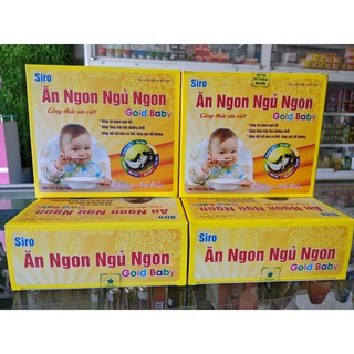 Siro Ăn Ngon Ngủ Ngon Gold Baby - Ăn ngon ngủ tốt, tăng hấp thu dưỡng chất, bồi bổ cơ thể - Yến sào, sữa non, ngân nhĩ..