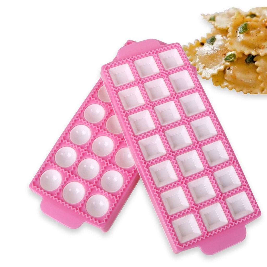 1 Dụng Cụ Làm Bánh Mì Pasta Mini Dạng Tròn / Vuông Chất Lượng Cao Malcom Ravioli