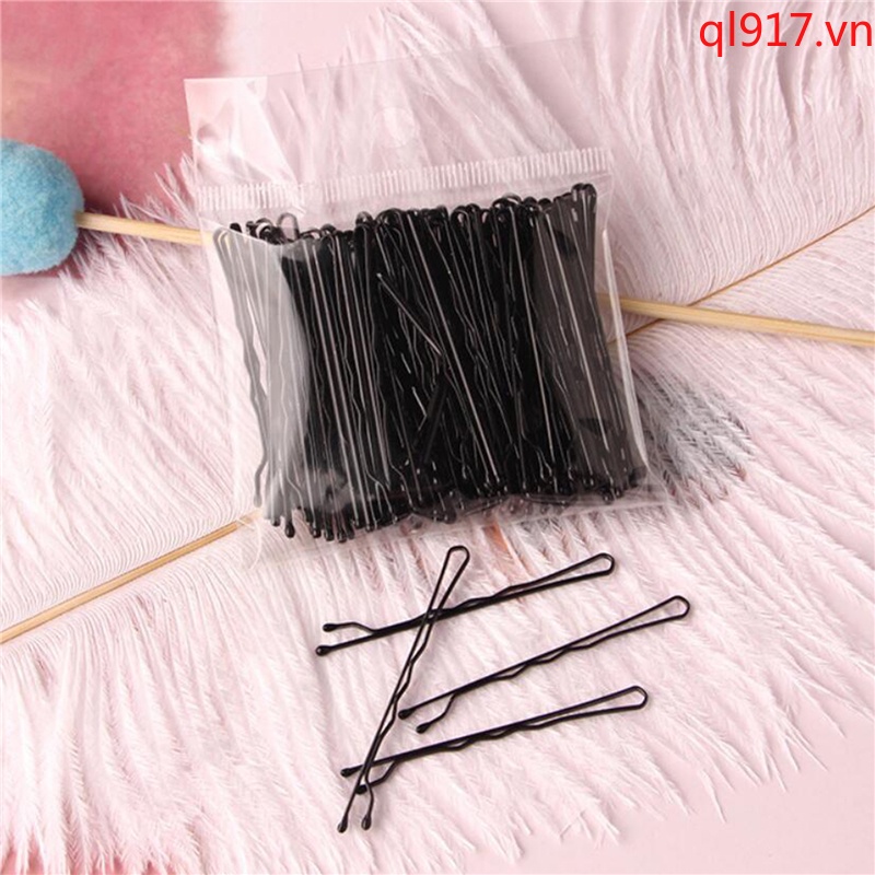 Set 100 Kẹp Tăm Màu Đen Cho Nữ