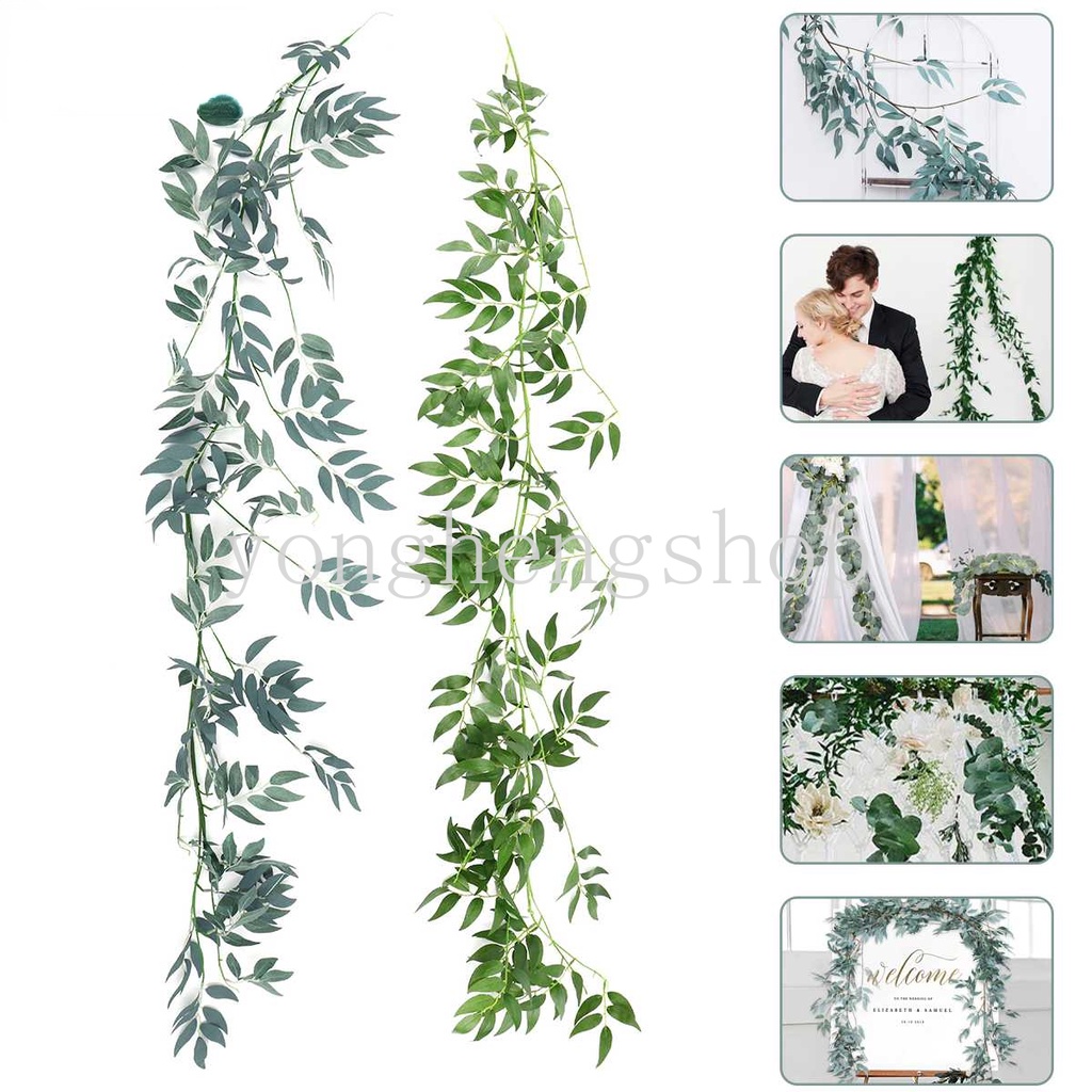 Dây Lá Liễu Nhân Tạo Bằng Nhựa Dùng Trang Trí Nhà Cửa / Tiệc Cưới