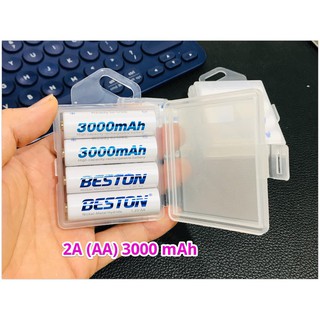 Combo 4 viên pin AA/AAA + Sạc, pin dùng cho điều khiển, pin micro không dây, pin đồng hồ