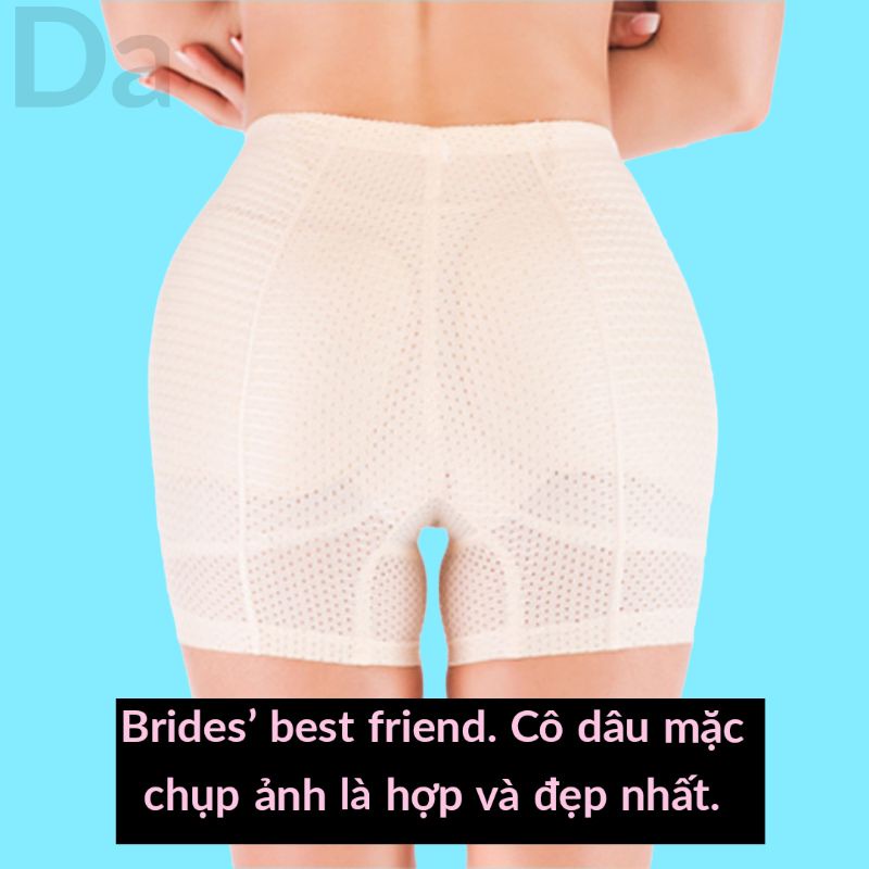 Quần Độn Mông, Quần nâng Mông và Hông cạp cao hàng đẹp,mặc váy, áo dài chất đúc su cao cấp Loại đẹp01 Pinkaha