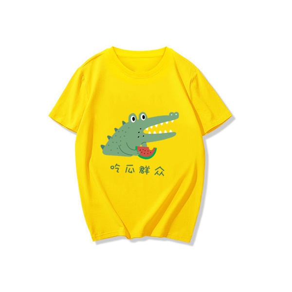 NRVP New fashion 3-11 Years old Boys Girls short sleeve Tshirt Shirts Fashion Cartoon Printed Soft Tshirt Plain Kids Unisex Round Neck Short Sleeve Tees