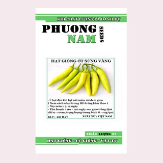 20h - hạt giống ớt sừng vàng